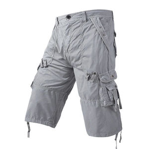 New Arrival Outdoor Eco-Friendly High Waist Drawstring Closure <b>Cargo</b> Shorts Men Summer Cotton Lightweight <b>Work</b> Shorts Straight - Product Image 5