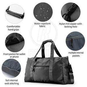 Outdoor Use New Arrivals Nylon Zipper Duffle <b>Bags</b> Customized Packing Lightweight Eco-Friendly Adjustable Strap for Sale - Product Image 5
