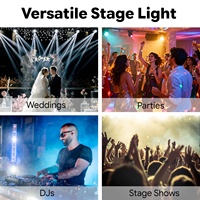 Projecteurs LED mobiles 200W RGBW 4-en-1 Bee Eye avec zoom, pour éclairage de scène, discothèque, DJ, bar, soirée, DMX
