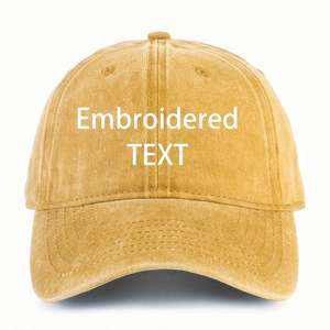 Gorra de Béisbol Personalizada con Bordado, Estilo Vintage, Color Rojo Lavado, Ajustable, de Algodón con Texto Blanco, para Fiestas, Viajes y Eventos - Product Image 6