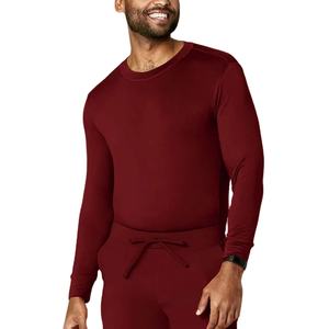 Chemises de travail médicales en jersey de coton et polyester de haute qualité, confortables, à séchage rapide, couleur personnalisée, uniformes d'hôpital - Product Image 1