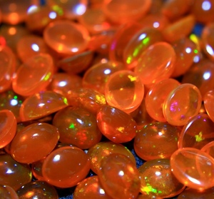 Orange Opal Genuine <b>Fire</b> Opal Natural Ethiopian Opal Oval Gemstone Cabochon Smoked Treated Stone for Rings Pendants and Jewelry - Product Image 2