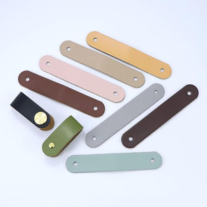 Leather Drawer <b>Pulls</b> and Knobs Soft Cabinet <b>Handles</b> Modern Cabinets <b>Door</b> Knob Decorative <b>Handle</b> with Screw for Furniture <b>Pulls</b> - Product Image 4