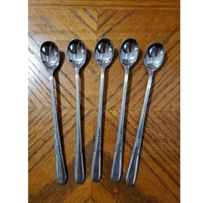 Cucharas de Barra de Acero Inoxidable Ecológicas de Diseño Moderno, con Mango Largo, Estilo Vintage de Lujo, para Restaurante o Boda - Product Image 1