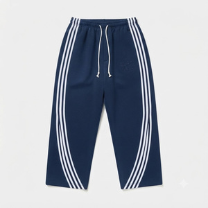 Wholesale Blank Plain Mens Casual Jogger Sweatpants Custom Logo Oversized Breathable Lightweight <b>Elastic</b> Waist Loose Streetwear - Product Image 4
