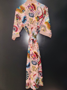 ชุดคลุมยาวคลุมเข่า คิมิโน่ วีเมน คลาสสิค ลายดอกไม้ ผ้าวาฟเฟิล เนื้อนุ่ม ผ้าฝ้าย แขนยาว ODM - Product Image 4