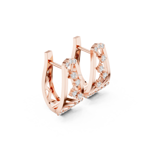 Findmine Jewels 14K Gold Vermeil ต่างหูรูปสามเหลี่ยมแบบห้อย - Product Image 2