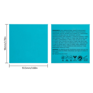 Paleta de Sombras de Ojos Azules de 9 Tonos, Sombras de Ojos Pigmentadas en Tonos Fríos Mate y Brillantes para Looks Atrevidos - Product Image 6