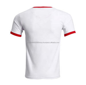 T-shirts en coton pour hommes, impression à la demande en gros, t-shirts graphiques estivaux sympas, manches courtes, t-shirts personnalisés à col contrastant - Product Image 6