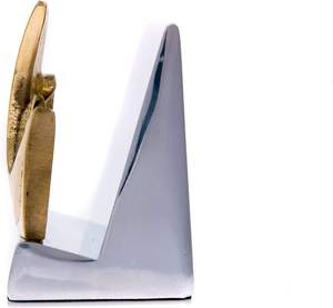 <b>Metal</b> Decorative Business Card Holder Golden Olive Branch Design Desk Organizer for Office Home - Product Image 2