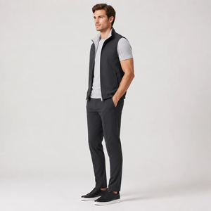 Conjunto Deportivo Informal de Invierno para Hombre, Ligero, de Nailon, con Chaqueta con Cierre y Pantalones Chinos, Dos Piezas, para Viajes y Desplazamientos - Product Image 5