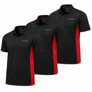 Camisa casual de hombre de color sólido, tela compuesta 100% algodón, personalizada, corte ajustado regular, camisetas polo personalizadas para hombre - Product Image 1