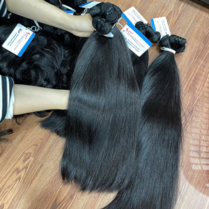 สินค้าขายดีปี 2026 ผมแท้แบบมัดเป็นช่อ สีดำธรรมชาติ ผมตรงแบบเย็บด้วยเครื่องจักร ผมไม่ผ่านการแปรรูป เนียนนุ่ม ไม่หลุดร่วง ไม่พันกัน - Product Image 5