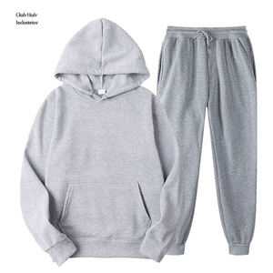 <b>Plain</b> Blank Jogger <b>Tracksuit</b> for Men OEM Custom Fleece Training Set High Quality OEM <b>Plain</b> Fleece <b>Tracksuit</b> Jogger Sportswear - Product Image 1