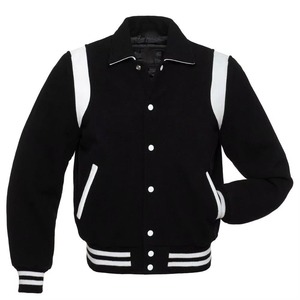 ราคาขายส่ง เสื้อแจ็คเก็ต Letterman แบบสั่งทำพิเศษสำหรับผู้ชายไซส์ใหญ่ สไตล์ High Street คอตั้ง ปรับแต่งได้ ระบายอากาศด้านหน้าได้ - Product Image 3