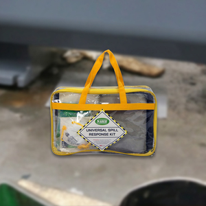 Kit Universal de 15 L para Derrames con Bolsa Flexible, Contenedor Transparente Resistente, Kit Absorbente para Limpieza de Derrames de Aceite y Productos Químicos para la Industria - Product Image 3