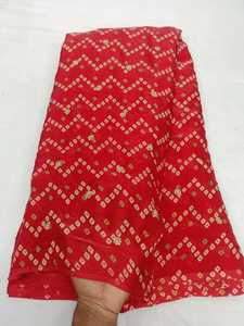 Space Silk <b>Fabric</b> with Bides Embroidery Work Soft Texture 44 Width 75gsm Heavyweight Material for Boutique Suits and Dresses - Product Image 4