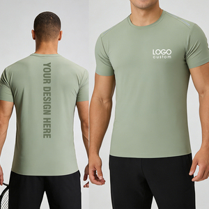 T-shirt Homme Personnalisé en Coton Tricoté Confortable Unisexe Vintage Séchage Rapide Manches Courtes Mode Été Lavable en Machine - Product Image 2