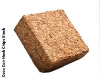 Bloc de copeaux de coco 5 kg biodégradable, haute rétention d'eau, écologique, léger, prêt à l'emploi pour animaux de compagnie