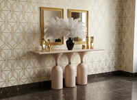 Table console en contreplaqué, table basse moderne, écologique, pour salon, artisanale, sur mesure, qualité export, meubles en bois pour la maison