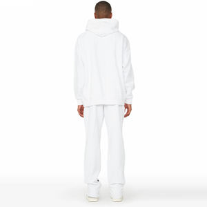 <b>Mens</b> <b>White</b> Tracksuit Set Black Splatter Paint Hoodie and <b>Joggers</b> Custom <b>Mens</b> <b>White</b> Hoodie Sweatpants Set Graphic Streetwear C - Product Image 5