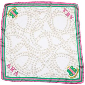 White Pink Green Pearl Print Square <b>Scarf</b> Women Fashion Satin <b>Neck</b> <b>Scarf</b> Elegant Head Wrap Accessory Gift Casual Wear for Ladies - Product Image 6