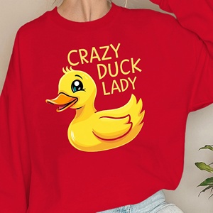 Sweat femme CRAZY DUCK LADY - Product Image 1