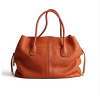 Tas Tangan Wanita Mewah Kulit Asli Gaya Minimalis, Tas Selempang, Resleting, Tahan Air, Ringan, Anti Maling, Kasual 3L+