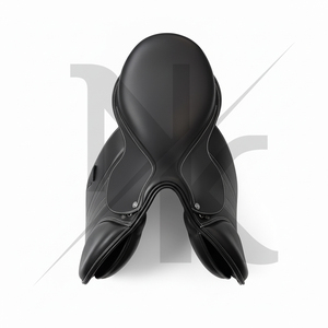 Wholesale English Jumping Dressage Saddle Genuine Leather Wood Tree Adjustable Gullet English horse racing products from India - Product Image 3