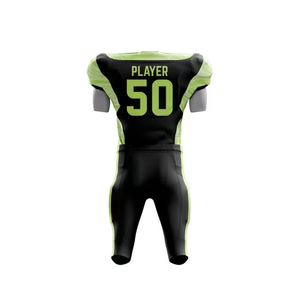 Uniforme de football américain sur mesure pour adultes, réversible, imprimé par sublimation, vêtements de sport en mesh, ensemble pantalon et manches courtes - Product Image 2