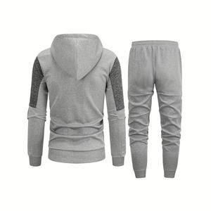 ชุดวอร์มผ้าฝ้ายปักลายสำหรับฤดูหนาว 100% ผ้าระบายอากาศอย่างดี ชุดลำลอง 2 ชิ้น ซับเหงื่อ สวมใส่สบาย เหมาะสำหรับใส่ในชีวิตประจำวัน - Product Image 2