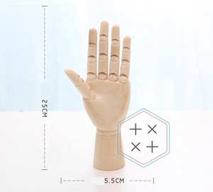 Modèle d'affichage manuel en bois d'art moderne de 12 pouces pour le dessin, écologique, fait à la main - Product Image 2