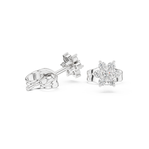 Pendientes de aro de circonita cúbica de plata de ley chapada en oro de 14 quilates Magic Bands Trendy Everyday Wear - Product Image 5