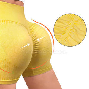 Shorts Deportivos para Mujer, para Yoga, Running y Fitness, con Textura Acanalada y Material Elástico Flexible - Product Image 3