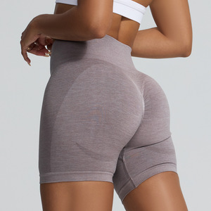 Shorts de yoga taille haute push-up sans coutures en Spandex/Polyester écologiques pour femmes avec cordon de serrage pour la gym et le sport 2026 - Product Image 6