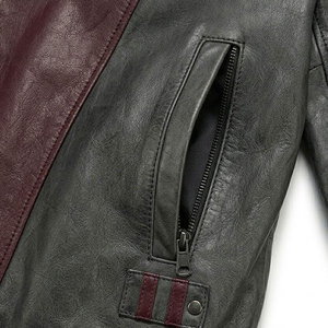 Chaqueta de cuero refinada para hombre, diseñada para la moda urbana, con ajuste cómodo, bolsillos funcionales y apariencia premium. - Product Image 5