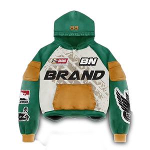 Nouvelle Collection Hiver : Survêtement Uni Personnalisable avec Logo de Marque, Pantalon Évasé, Sweat à Capuche Coupe-Vent Grande Taille, Tissu Épais - Product Image 3