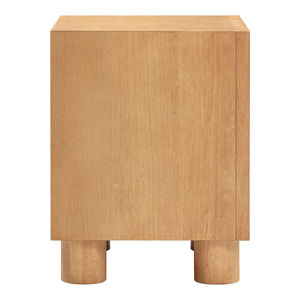 Modern Nightstand with 2 Drawers Made of Solid Teak Wood High Quality Natural Finish for Bedroom and Hotel Use - Product Image 3