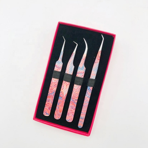 Kits de Pinzas para Pestañas, Juego de Herramientas de Precisión para Extensión de Pestañas de Volumen - Product Image 4