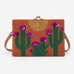 Bolsos de Mano de Lujo con Bordado Floral y Cuentas para Mujer, Bolsos Elegantes para Dama, Bolsos de Mano Premium - Product Image 1
