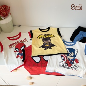 T-shirt et débardeur d'été pour enfants SeunKids, 100% coton, imprimé super-héros, fabriqué au Vietnam - Product Image 5