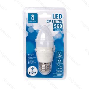 Lampadina LED C37 E27 7W 6400K Luce Diurna 560 Lumen Durata 25000H - Product Image 1