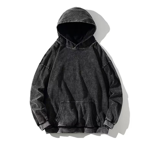 Sudadera con Capucha para Hombre, Corte Regular, Color Sólido, 100% Algodón Felpa, Estilo Casual de Invierno, Diseño con Bolsillo en la Manga, Secado Rápido - Product Image 3
