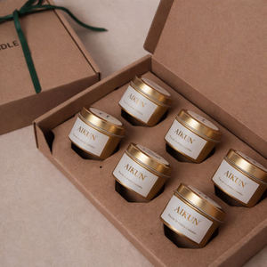 Bougie d'aromathérapie de luxe AIKUN avec fleur d'oranger et pot en verre ambré, bougie parfumée à combustion lente pour OEM et marque privée - Product Image 4