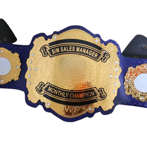 Cinturón de Campeón Mensual para Gerente de Ventas de SIM, Premio Corporativo Personalizado, Trofeo de Alta Calidad, Cinturón Deportivo Personalizado, Reconocimiento Único - Product Image 4