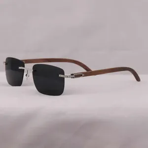Gafas de Sol Cuadradas Polarizadas de Color Negro con Montura de Diamantes, Estilo Hip Hop, Unisex, Protección Ocular - Product Image 1