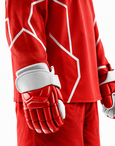 Custom Ice Hockey Uniform Men's Red <b>White</b> Sublimated Jersey Full Sleeve Moisture Wicking Breathable Winter Adult Size - Product Image 3