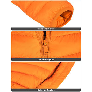 Blouson matelassé pour homme à col montant, style urbain, faible MOQ, logo et poches personnalisables, service OEM, collection hiver décontractée - Product Image 5