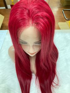 วิกผมตรงลูกไม้13x4 HD ด้านหน้ามีความหนาแน่น180% สีแดงสวยคลื่นลึกของคนบราซิลขายส่งเป็นสินค้าของคนอื่นมาขาย - Product Image 2