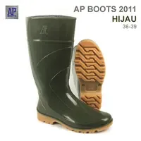 Bottes de sécurité AP 2011 Hijau - Bottes de protection en PVC imperméables avec embout en acier et semelle intérieure en caoutchouc haute durabilité - Product Image 2
